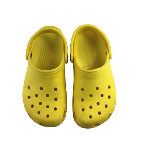 CROCS CLASSIC SHOES YELLOW CLOG SANDALS WATERPROOF OUTDOORS WOMENS 8 MENS 6 - Picture 7 of 8